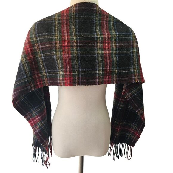 Prince of Scots Highland Tartan Tweed Scarf Wrap Fringed 100% Wool 61 x 12 Inch - Picture 4 of 9